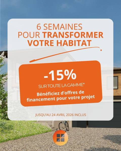 Offres commerciales de printemps : –15% sur toute la gamme chez E Baie Fermetures à Chartres